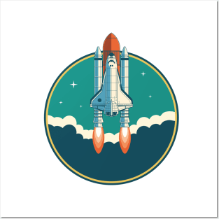 Retro Space Shuttle Posters and Art